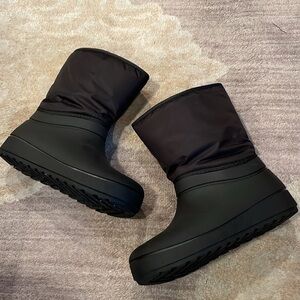 Kids Black Winter Boots